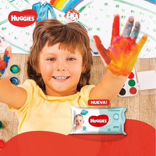 Toallas Humedas Huggies Limpieza Total One&done X80 Unidades