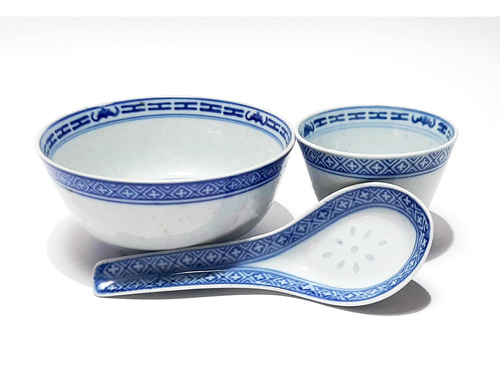  Vajilla China Para Servir Ramen, Diseño Grano De Arroz 