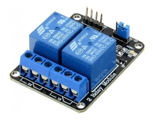 Relé 5v De 2 Canales Módulo Optoacoplador Arduino