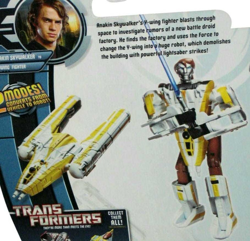 Star Wars Transformers Anakin Skywalker To Y-wing Fighter (Usado)