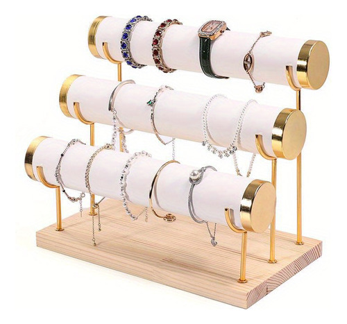 Joyero Simple De 3 Capas, Soporte Para Relojes De Pulsera De