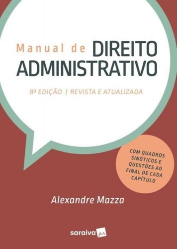 Manual De Direito Administrativo - Mazza - Saraiva - 8 Ed