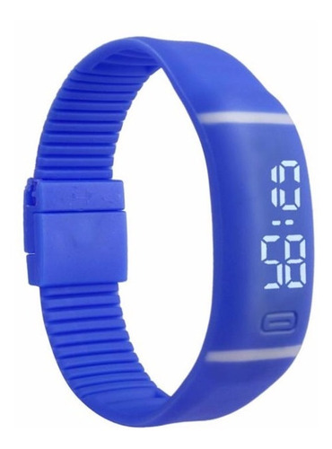 Reloj Digital Deportivo Mujer Silicona Vot6 Color Azul