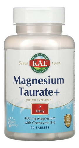 Kal | Taurato De Magnesio+ | 200mg | 90 Comprimidos I Usa 