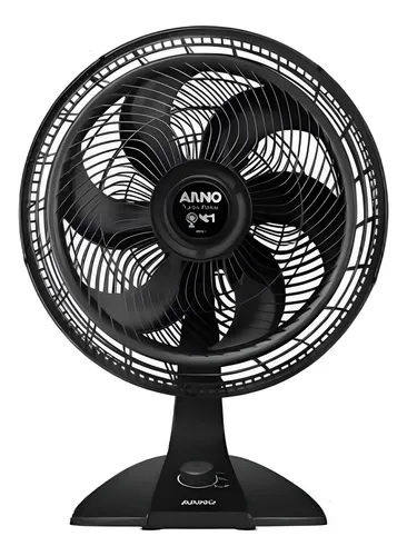 Ventilador De Mesa E Parede Arno Turbo Force Com 6 Pás Vf42 Estru...