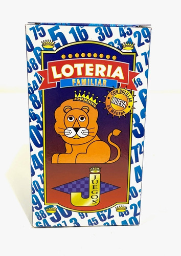 Juego De Mesa Lotería Familiar 48 Cartones Bolillas Madera