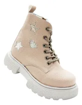 Comprar Botita Botas Borcegos Nena Cordon Cuero Estrella Corazon