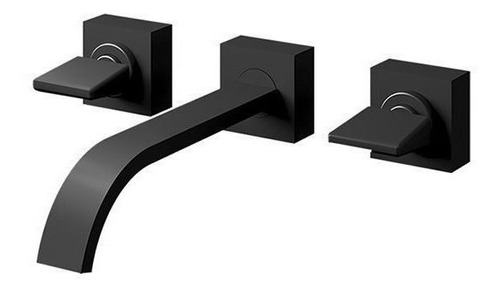 Misturador Lavatorio Parede Black Matte Prima 1878bk210 Luxo