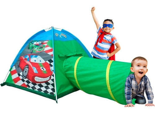 Carpa Casita Autos Plegable Infantil Niños Con Túnel 8331