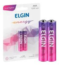 Comprar Pilha Palito Recarregável Aaa 1000 Mah Blister Com 2un Elgin
