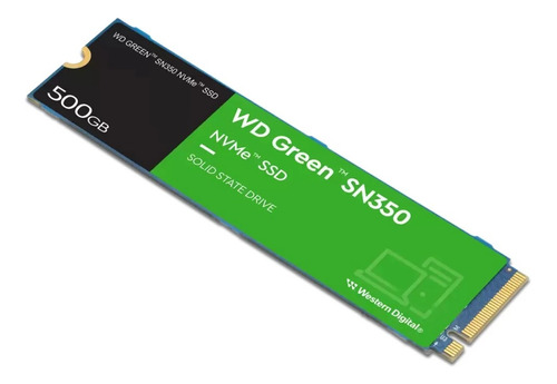 Disco sólido SSD interno Western Digital WD Green SN350 WDS500G2G0C 500GB verde