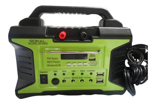 Kit Portatil Solar 4 Foc Radio Fm Usb Linterna Controlremoto