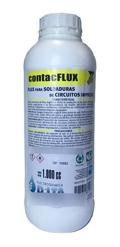 Contacflux Delta Flux Soldadura De Circuitos Impresos 1 L Protector