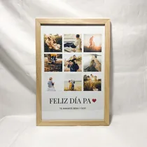 Comprar Cuadro Personalizado Con Fotos Para Regalo Dia Del Padre!!