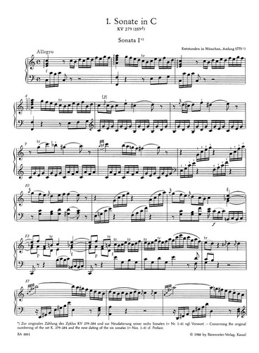 W.a. Mozart: Klaviersonaten Band 1 / Piano Sonatas Vol.1