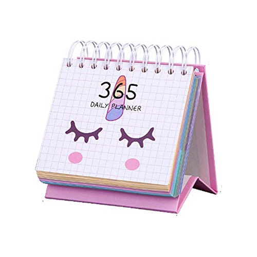 Lindos Calendarios De Escritorio Pequeños De Unicornio...