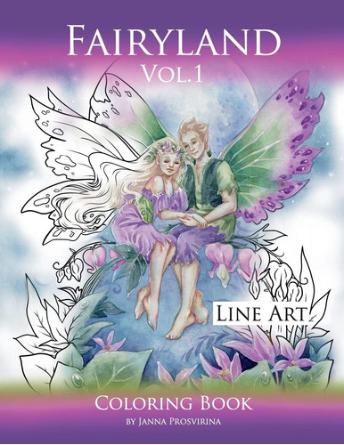 Libro: Fairyland Vol.1: Line Art Coloring Book