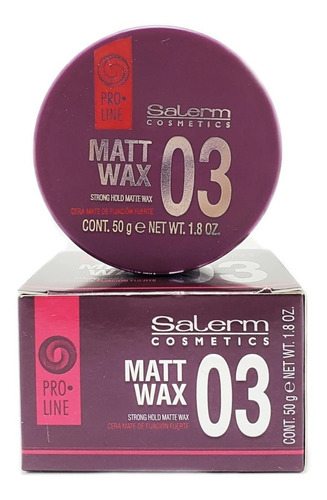 Cera Salerm Matt Wax Fijación Fuerte 50gr + Envío Gratis