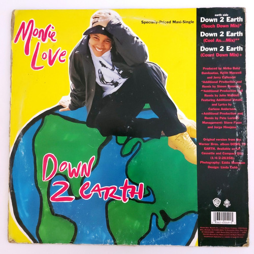 Monie Love - Down 2 Earth / Don't Funk Wid The Mo Imp Us  Lp