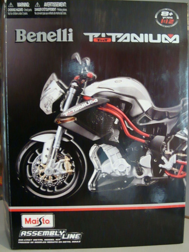 Moto Benelli Tnt Titanium Esc 1/12 Maisto Para Armar