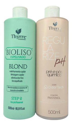 1 Ativo Progressiva Bioliso 500ml + Regularize Ph Thyrre