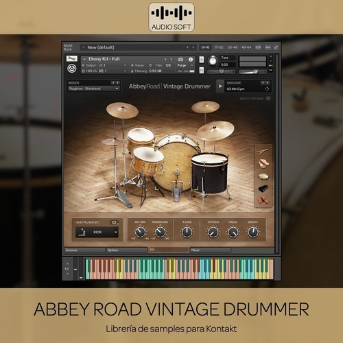 Librerias Kontakt - Abbey Road Vintage Drummer