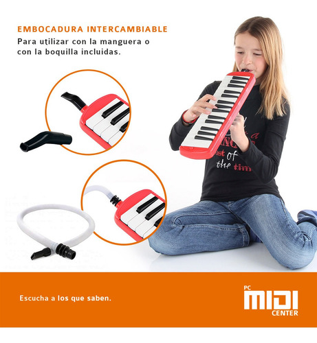 Flauta Melódica Midiplus 32 Teclas Con Funda Boquilla