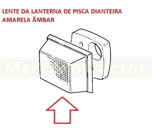 Lente Lanterna Pisca Seta Dianteira Jcb 3c 214e 700/39601 Lente Lanterna Pisca Seta Dianteira Jcb 3c 214e 700/39601