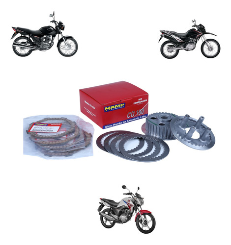 Kit Embreagem Titan/fan/bros 150 Hamp Original Honda