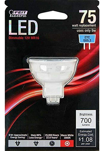 Feit Bpeycled Regulable Mr16 700 Lumenes 3000k 75w Equivale