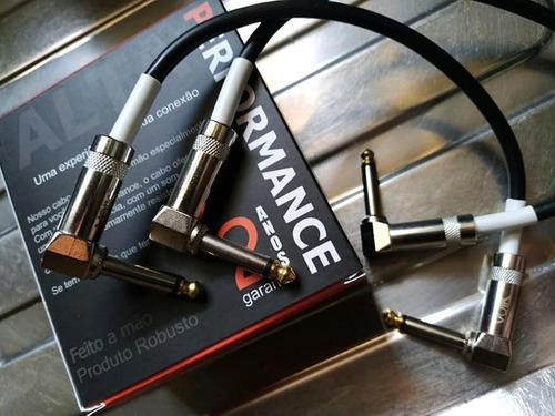 Imagem 1 de 3 de Cabo 25cm P Pedaleira Pedal De Guitarra 02 Un Alta Qualidade