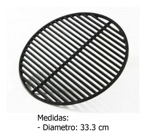 Imagen 2 de 4 de Parrilla Completa Fundicion Kamado Argentino Pampero 16