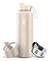Comprar Botella De Agua Iron °flask 40 Oz, Acero Inoxidable, 3 Tapas