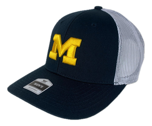Fan Favorite Michigan Logotipo Elevado Ajustable Snapback