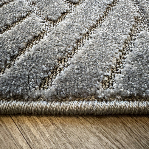 Alfombra Carpeta Origen 150x200 Relieve Piramide Modern Gris Ancho 150 Cm Diseño De La Tela Moderno Largo 200 Cm