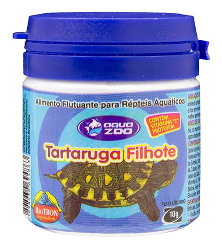 Ração Tartaruga Filhote 10g Comida Para Filhotinho Pequena