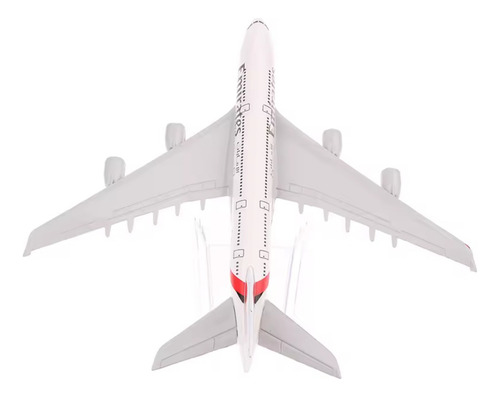 Miniatura Airbus A380 Emirates Airlines 1/400 Novo 15,5 Cms Branco