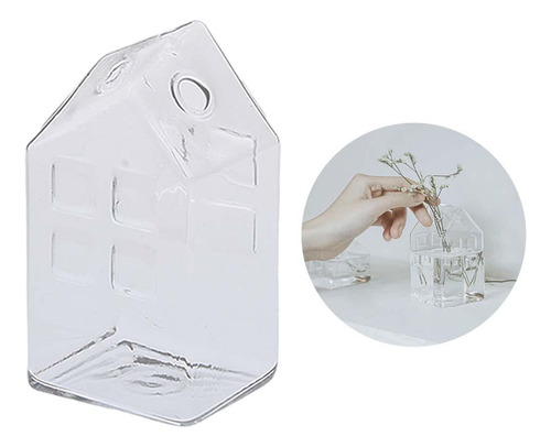 B Vaso De Vidro Transparente Pequeno Decorativo Simples Vaso