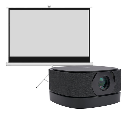 Proyector Portatil Smart Lumix 9000lm + Telón 80 Levo