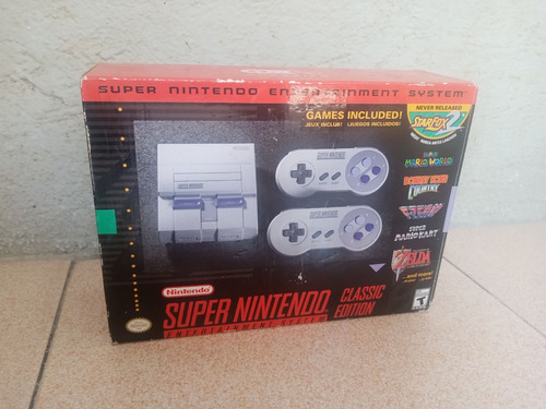Súper Nintendo Classic Edition 512mb Color Gris Y Violeta (Usado)