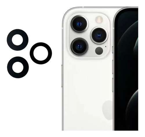 Vidrio Lente De Camara Trasera Para iPhone 12 Pro / Pro Max