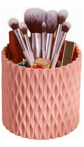 Contenedor De Brochas Para Maquillaje Rosa