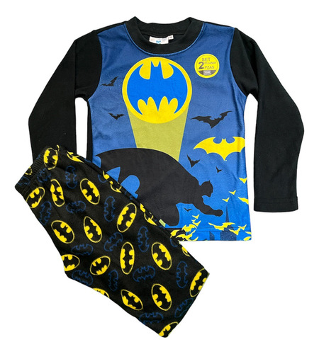 Conjunto Pijama Polar De Niño Batman 