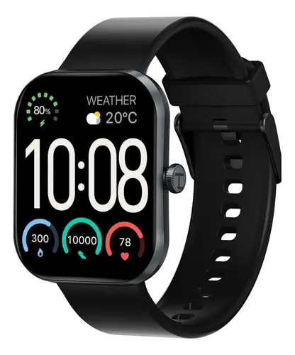 Relógio Digital S6 H A Y L O U Watch S6 Tela Hd 2.01 Preto
