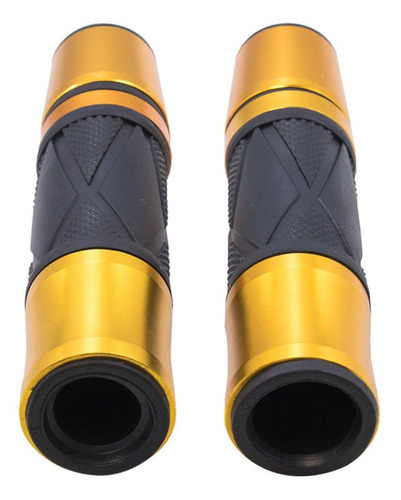 Imagem 3 de 4 de Manopla Esportiva Moto Dourada Longa Com Peso Honda Cb1000r