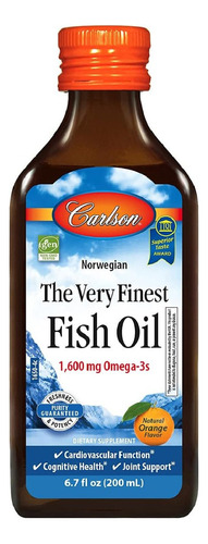 Aceite De Pescado Más Fino 1600 Mg Carlson 200 Ml