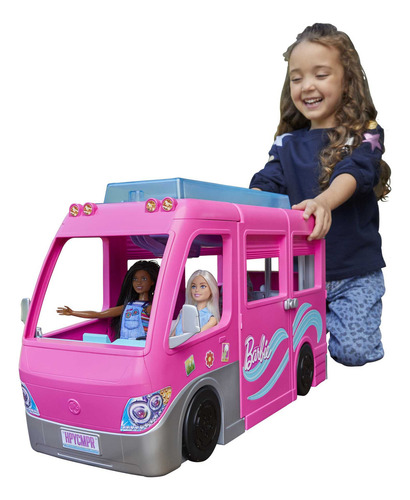 Barbie Dream Camper 60 Accesorios 120cm Mattel HCD46