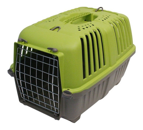 Transportadora Perro Gato Prátiko2 Puerta Metal 011402verde