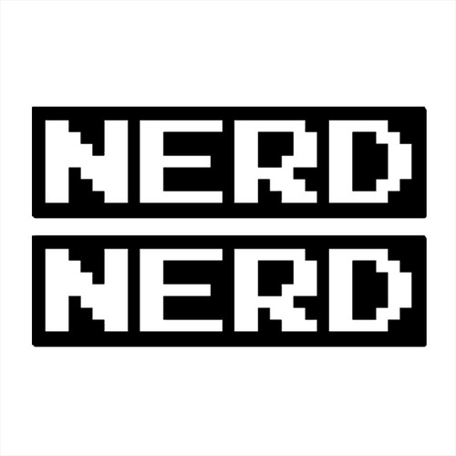 Adesivo De Parede 60x36cm - Nerd Nerd Geek