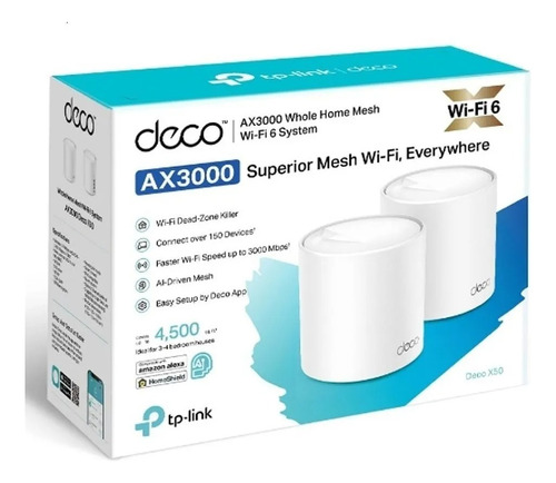 Tp-link Deco X50(2-pack) - Sistema Wi-fi 6 Mesh Deco Ax3000
